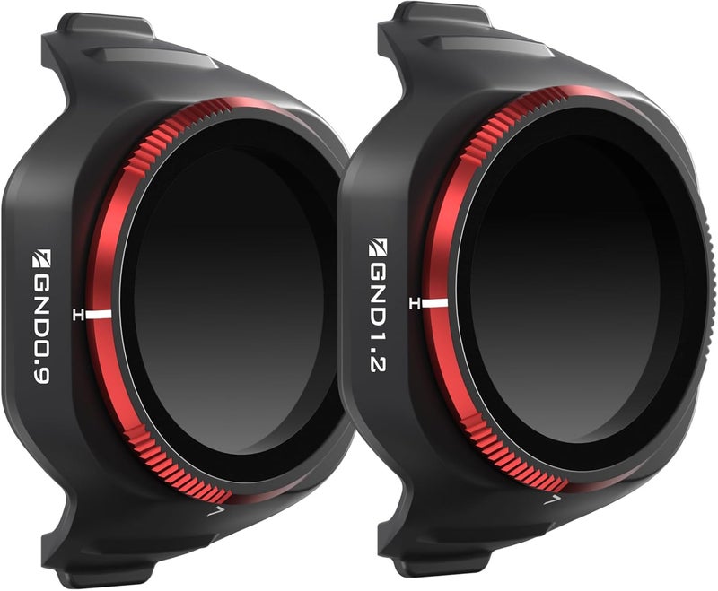 FreeWell مرشحات GND عبوة 2 ل DJI Mini 5 Pro – GND0.9 و GND1.2 – مرشحات كثافة محايدة متدرجة للمناظر الجوية المتوازنة - Image 1